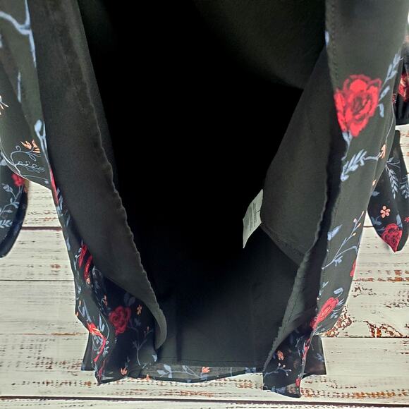 GAL meets Glam Collection Whimsigoth Dress Floral Londyn Black Cherry Fairy 12 - Picture 8 of 16